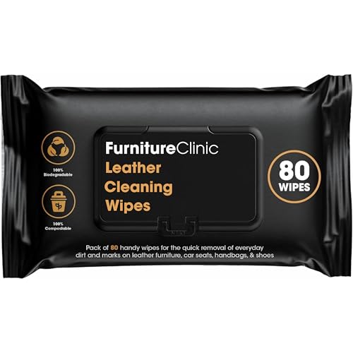 Best Cleaner for White Leather Couch: Top Picks to Restore and Protect 7 Furniture Clinic Leather Cleaning Wipes | 80 Count | Clean & Restore Leather & Vinyl Furniture, Handbags, Jackets, Car Seats, Interiors & More | Residue & Streak-Free | for Everyday Use