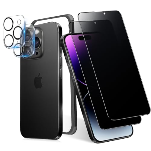 MINIKA 180�x �`�����h�~�t�B���� iPhone 14ProMax �p �K���X�t�B���� �����猩���Ȃ� �K�C�h�g�t�� �J�����J�o�[�t�� | ��Phone 14ProMax �ی� �t�B����,�A�C�t�H�� 14�v���}�b�N�X �����K���X,���E�̂������h�~,