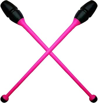 Rhythmic Gymnastics Stick Club Gymnastics Training Equipment Artistic Dance Gymnastics Practice Equipment Set of 2 Pink