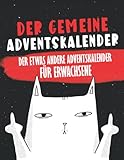 Der gemeine Adventskalender: Der etwas andere Adventskalender mit fiesen und lustigen Sprüchen zum ausmalen - für Erwachsene