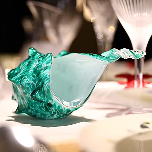 ガラス工芸　巻き貝の置物 Amazon.co.jp: XMGZQ 手吹きガラス巻き貝像、ガラスアートの置物、貝殻