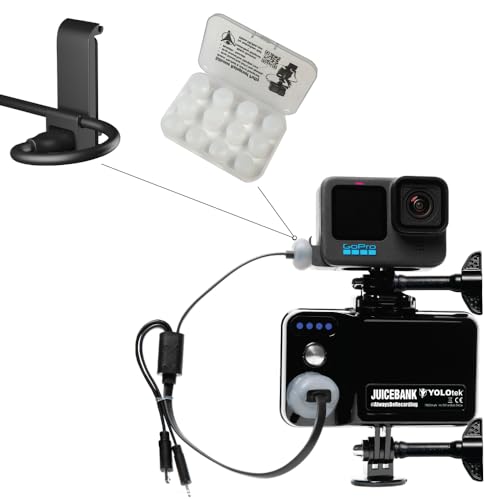 YOLOtek Silicone Rainproof Putty + Weather Resistant Pass Through Door PowerDoor for GoPro