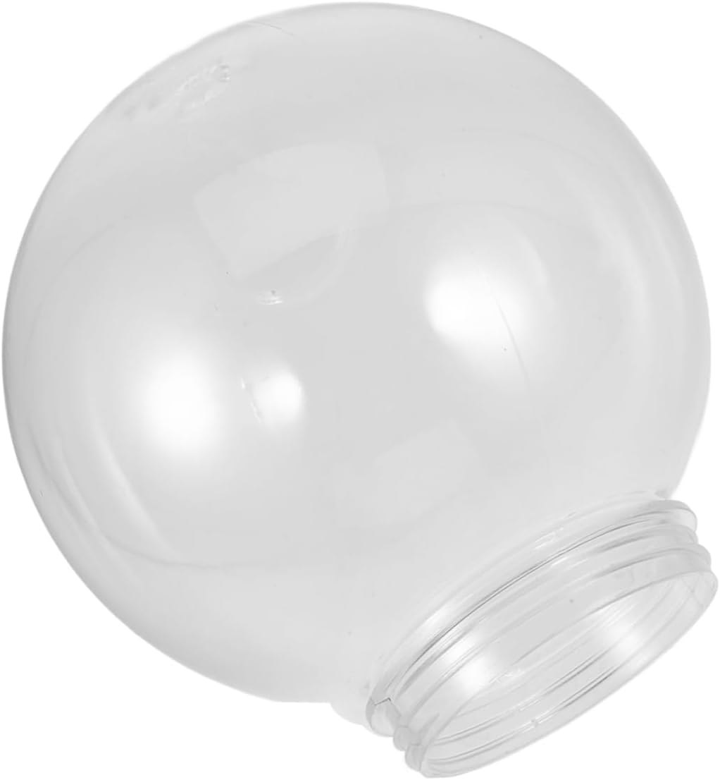 Mikinona Sphere Shade for Ceiling Acrylic Globe Lamp Cover Replacement Bulb Outdoor Use