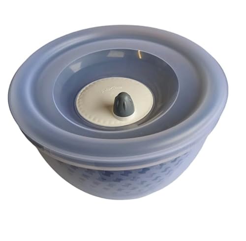 Best House Salad Spinner & Locking Lid, Small Salad Washer and Spinner, Lettuce Spinner with Vegetable Fruit Washing Basket and Serving Bowl, Household Fruit Drainer Salad Dryer (Pack of 1, Gray)