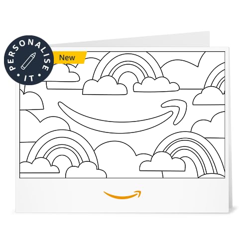 Amazon Amazon Gift Card - Print at Home - Rainbows & Clouds (Personalize It)