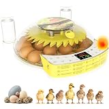 22-Egg Smart Incubators for Hatching Eggs with Automatic Turning
