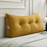 Gnostik Headboard Wedge Pillow Twin XL Dorm Bed Triangular Headboard Rest Reading...