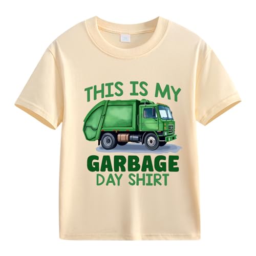 BubblyBee Toddler Boys Garbage Truck T‑Shirt This is My Garbage Day Tee