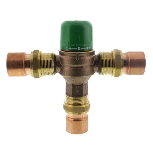 1-1/4" Sweat Union 5125 High Flow Mixing Valve (Low Lead)