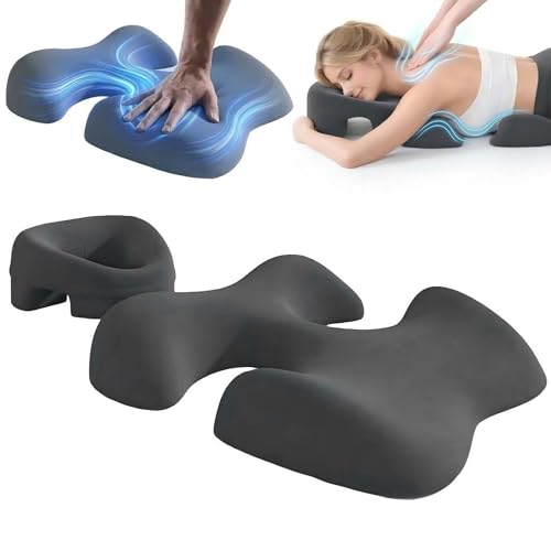 Aurezno Breast Pillow for Massage & face Down Pillow for Massage - Massage Bolster Kit for Bed Chest Cushion Set for Stomach Sleeping Abdominal Support Home Salon Use