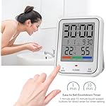 Geevon Compact Touchscreen Shower Clock
