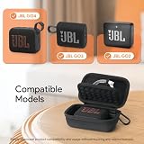 Yinke Etui do JBL GO 4/GO3/GO2 przenośny głośnik Bluetooth, Hard Carry Travel torba do przechowywania etui (czarne)
