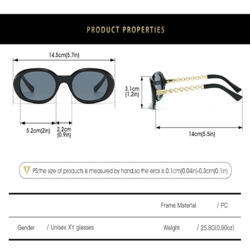 Lunettes de soleil ovales rétro légères contre l'éblouissement motif léopard