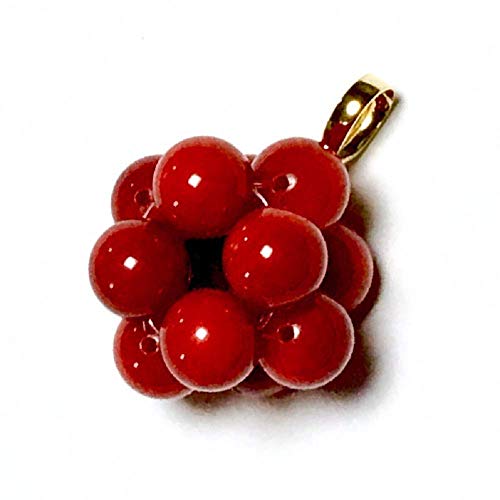 赤珊瑚 ペンダントトップ 18Kゴールド