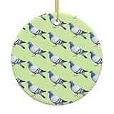 Cadeau parfait et décorations de sapin de Noël : l'ornement en céramique imprimé pigeon bien fait sera un cadeau de Noël unique pour répandre l'esprit des fêtes adapté pour les amis, la famille et les collègues. Accrochez-le à votre sapin de Noël pour améliorer la beauté de votre sapin de Noël.