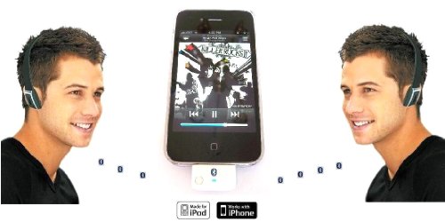 Kokkia I10 (White) : Apple Mfi Certified Bluetooth Splitter Transmitter (To 2 Stereo Receivers).Compatible To Apple Ipod,Iphone,Ipad With 30-Pin Connector.compatible Streaming To 2 Sets Apple Airpods. #TOP1