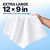 FCaeon Jednorazowy Ręcznik Kompresowany, Duży Compressed Towel, Gęsta Ściereczka do Twarzy, Przenośna Ściereczka Bawełniana Wielokrotnego Użytku do Podróży,Turystyki Pieszej(Ciemnoniebieski 100 Sztuk)