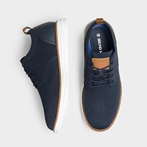 Chaussures De Ville Hommes Bruno Marc - Empeigne Tricot Respirante, Semelle Mémoire De Forme, Style Oxford Décontracté