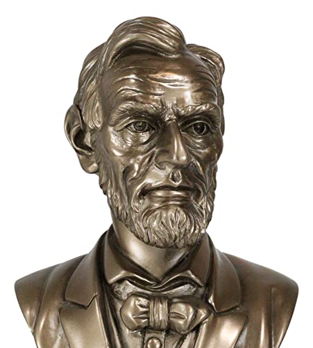 Ebros United States Of America 16Th President Abraham Lincoln Bust Statue 9.25" Tall Civil War Transcendent Leader American Presidents Historical Educational Sculpture #TOP5