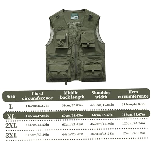 Chaleco de pesca para trucha transpirable y casual con cuello en V 4