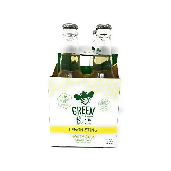 Green Bee Lemon Sting Honey Soda 4pk, 12 FZ 1