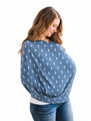 Copper Pearl Nursing Cover for Breastfeeding – Multi-Use Baby Car Seat Canopy, Stroller Shade & Breast Feeding Wrap for Women, Stretchy Breathable Carseat Shawl for Boy or Girl, North