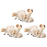 Fabrication : fabriquées à partir de matériaux durables et résistants à la décoloration, garantissant que vos décorations restent belles. mini moutons en résine, figurines de moutons miniatures