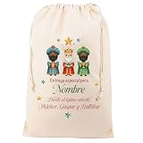 BOLSAS DE REGALO GRANDES - Tamaño XXL de 60x44cm. Los sacos son validos para: papa noel navidad decoracion, saco regalo reyes magos, olentzero decoracion navidad, regalo personalizado.