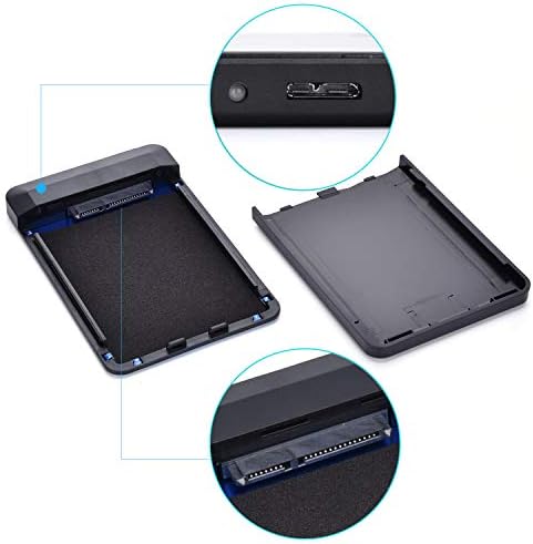 Pjp Electronics High speed USB 3.0 Hard Drive Enclosure for 2.5 Inch SATA, Laptop Hard Drive Caddy, USB 3.0 hard drive Case (Blue)