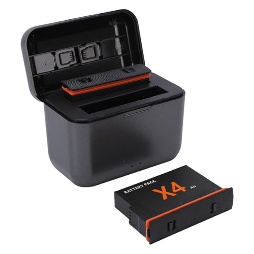 Chargeur de batterie d'appareil photo X4 Air avec stockage SD pour autonomie prolongée