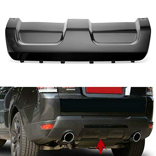 MotorFansClub Rear Bumpr Cover Skid Plate Trim Kit fit for Compatible with Land Rover Range Rover Sport 2014-2017, Black