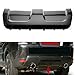 MotorFansClub Rear Bumpr Cover Skid Plate Trim Kit for Land Rover Range Rover Sport 2014-2017, Black