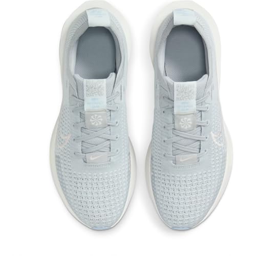Nike Interact Run Women's Road Running Shoes (FD2292-012, Light Smoke Grey/Psychic Blue/Summit White/Echo Pink) Size 5.5