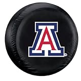 NCAA Arizona Black Spare Tire Cover, One Size, Multicolor