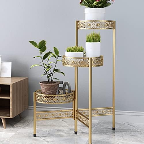 Plant Stand Iron Flower Pot Holder Shelves Rack Storage Organizer display Indoor Garden Balcony image 2