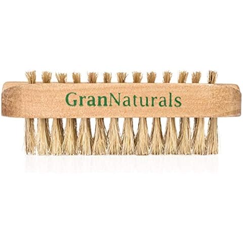 Wooden Toe & Finger Nail Brush - Hand & Foot Brush for Cleaning Fingernail and Toenail - 100% Natural Wood and Bristle Nail Scrubber Tool for Men and Women Cover
