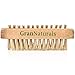 Wooden Toe & Finger Nail Brush - Hand & Foot Brush for Cleaning Fingernail and Toenail - 100% Natural Wood and Bristle Nail Scrubber Tool for Men and Women