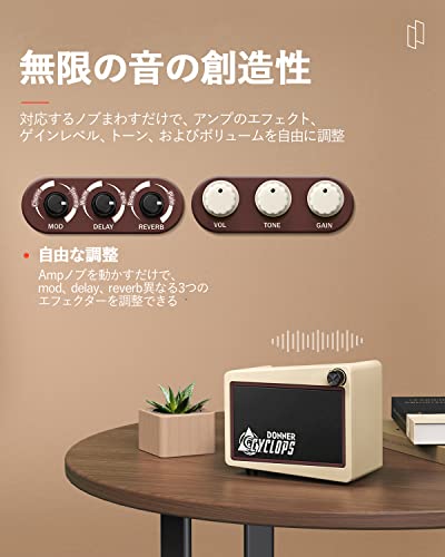 Donner ミニギターアンプ 5W Cyclops の商品画像 4