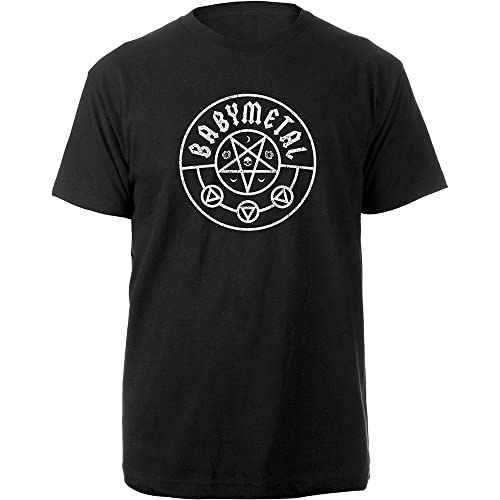Babymetal T Shirt Pentagram Band Logo Official Black M