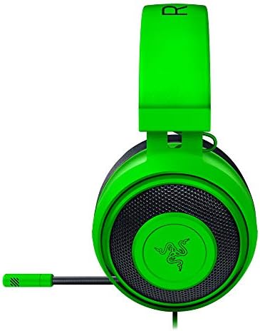 Razer Kraken - Cross-Platform Wired Gaming Headset (Custom Tuned 50mm Drivers, Unidirectional Microphone, 3.5mm Cable with In-line controls, Cross Platform Compatible) Green