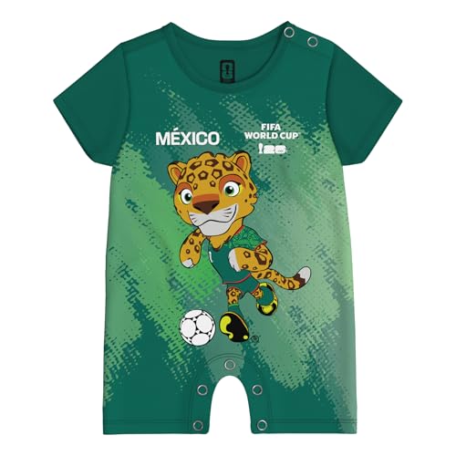 Outerstuff FIFA World Cup S/S Mascot Jersey Creeper, Mexico, 12 Months Green