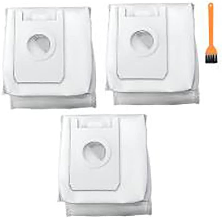 Ro-bot Vacuum Cleaner Dust Bag for Cec-otec Con-ga 2290 Ult-ra Home Vacuum Spare Kit (10x Dust Bag + 1x Cleaning Brush)