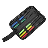 Set of 6 Hardness Tester Files,HRC40 to HRC65 Precision Metal Hardness Testing Kit with Oxford Storage Bag, 7.1