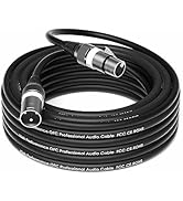 Wrugste XLR Kabel Premium Symmetrische XLR Microfoonkabel, 15 m 1 Stuk 3-pins XLR Mannelijke naar Vrouwelijk...