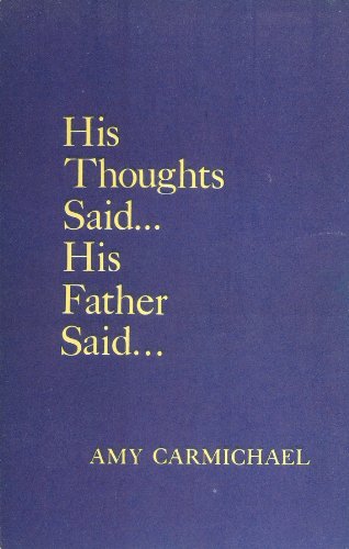 His Thoughts Said...His Father Said... B001MC48FI Book Cover