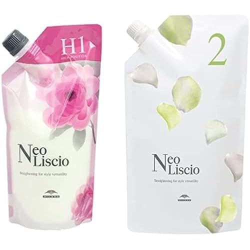 Japanese Hair Straightening Neo Liscio Hair Rebonding Straightening Permanent Set Of H1(400g) + 2(800g)