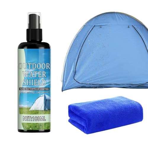 Spray Impermeable para Tela, Protector impermeabilizante de 100 ml, Spray Resistente al Agua, para esquí, Remo, Camping, Mochilas, Nailon, poliéster, Conchas, Muebles de Patio, Verano
