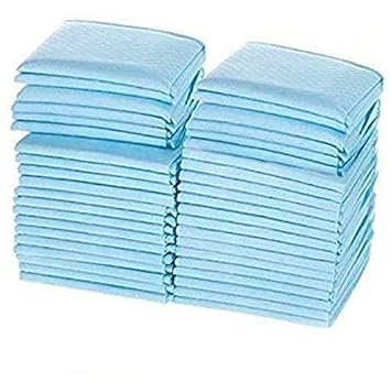 Wellstar Disposable Underpad Sheet (Pack of 20 Pcs, Size: 60x90 cms, Color-Blue) with Super Absorbent Polymer