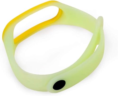 Miniatura 4 de KangPlus Correa compatible con Xiaomi Mi Band 6 5 4 3, pulsera de repuesto de silicona con luz nocturna, cómoda, deportiva, suave, transpirable,