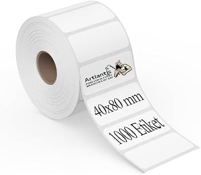 40x80 mm Barkod Etiketi Yap kanl  1 Adet Rulo Etiket Termal Barkot Terazi Etiketi 1000 li Barkod Yaz c lar na Uyumludur